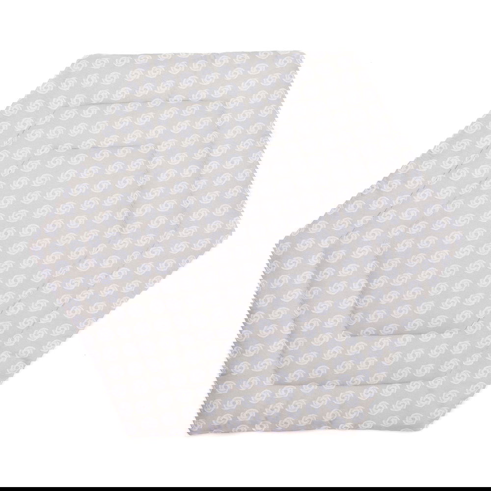 Fillikid Меко Килимче За Сгъваема Кошара За Игра (Ø 124 См) Jersey - Circles Warm Grey --- BebeMama