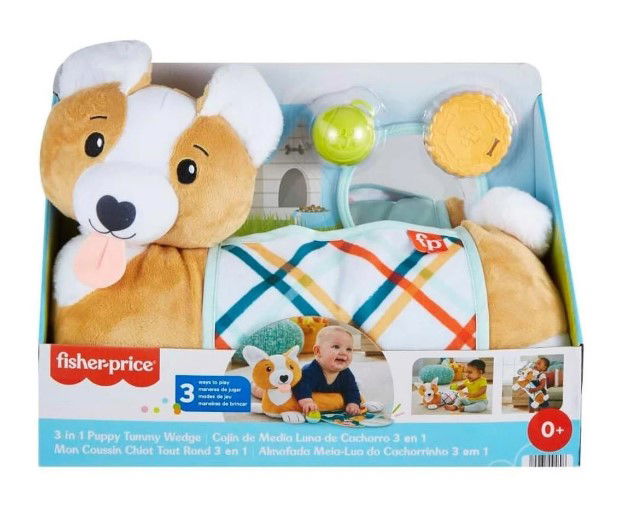 Fisher Price Възглавничка За Коремче Кученце 3 В 1 -  -  - BebeMama