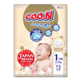 Goo.N Premium Soft Пелени Размер 1, Nb, 2-5Кг, 72 Бр.