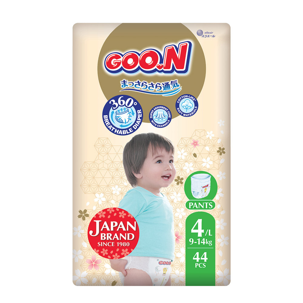 Goo.N Premium Soft Пелени-Гащички Размер 4, L, 9-14Кг, 44 Бр.