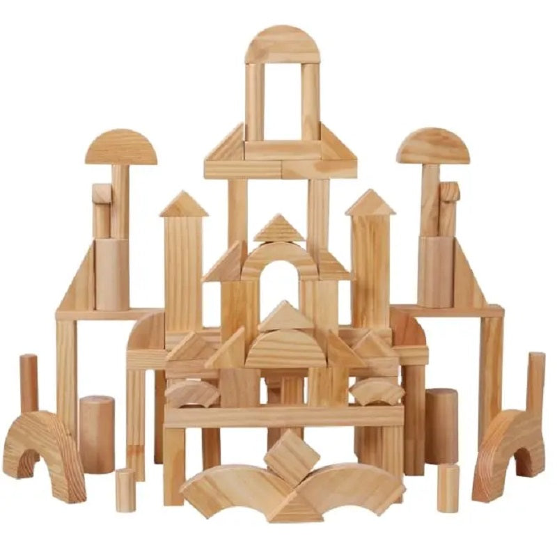Bl-20122 Дървени Блокчета 39 Части - Дървени Играчки - Raya toys - BebeMama