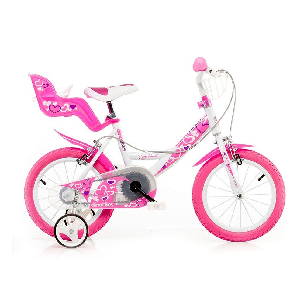 Колело Little Heart Розово 14“ - Велосипеди - Raya toys - BebeMama