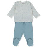 F1347 Пижама Син Stars And Elephants 3-6M/68Cm