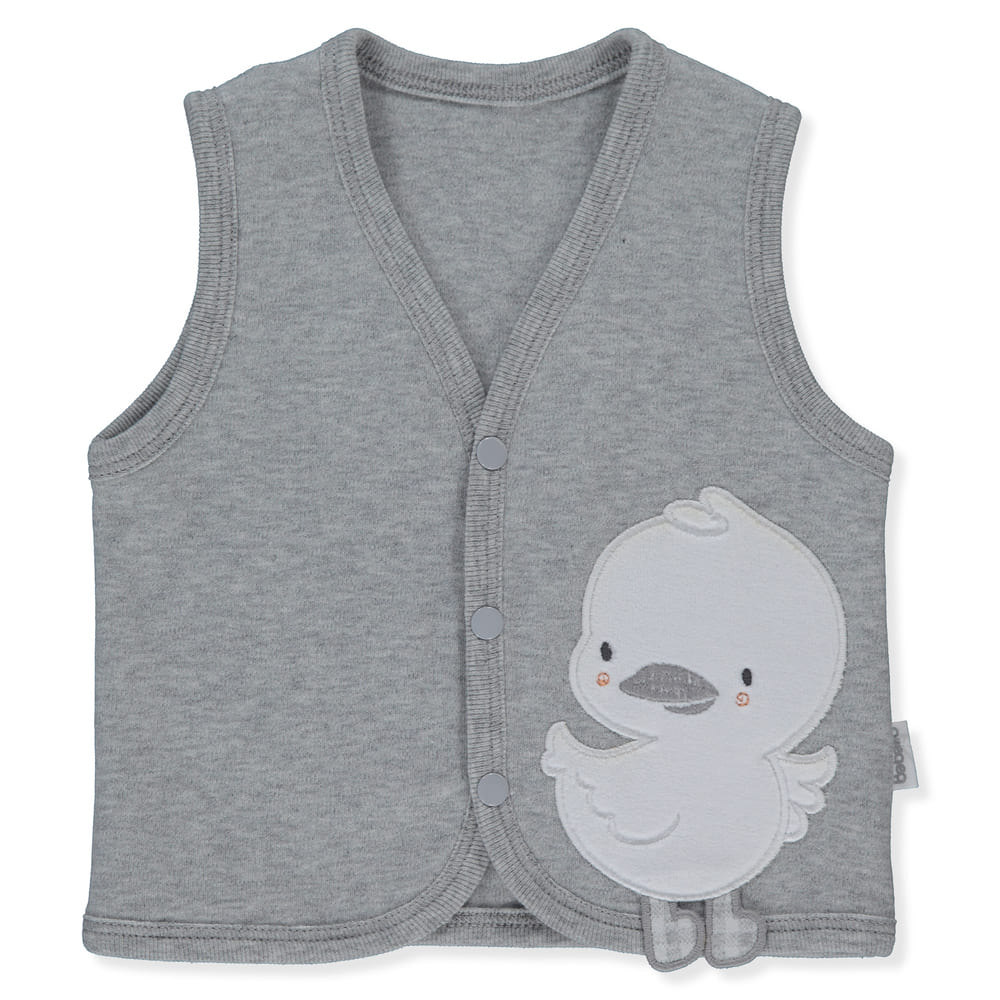 Vestă în carouri T3640, model Duck, 6-9M/74Cm