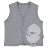 Vestă în carouri T3640, model Duck, 6-9M/74Cm