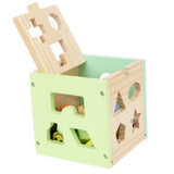 Bl-19020 Дървен Куб Сортер - Дървени Играчки - Raya toys - BebeMama