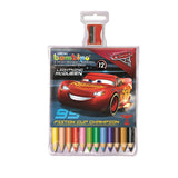 Моливи 12 Цвята С Острилка Cars Червен