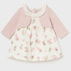 Rochie cu cardigan roz 6-9