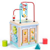 Sh2011 Дървено Кубче Активити - Дървени Играчки - Raya toys - BebeMama