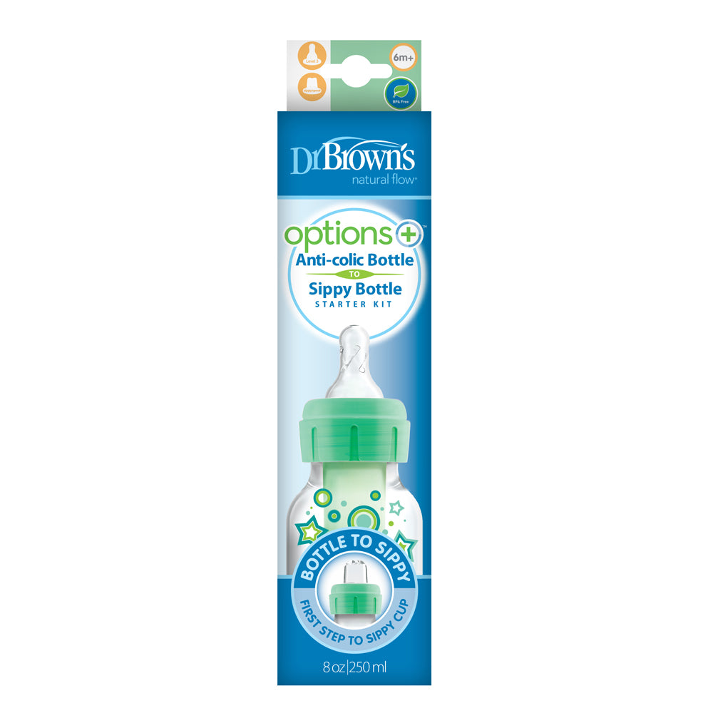 Opțiuni sticlă Sb81603-P3+ 250ml Green Stars 2 în 1