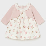 Rochie cu cardigan roz 4-6