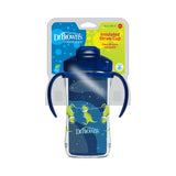 Tc01202-Cană internațională cu pai 300ml, 12 luni+, albastră