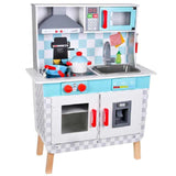 Bl-20107 Дървена Кухня На Батерии - Дървени Играчки - Raya toys - BebeMama