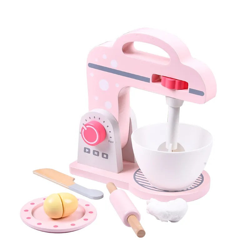 Bl-20114 Дървен Блендер Розов - Дървени Играчки - Raya toys - BebeMama