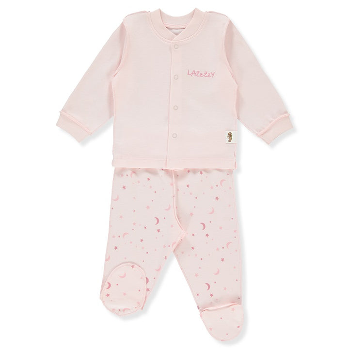 F1307 Пижама 2 Ч Lazzzy Sheep Розов 1-3M 62Cm - Гащеризони - Bebetto - BebeMama