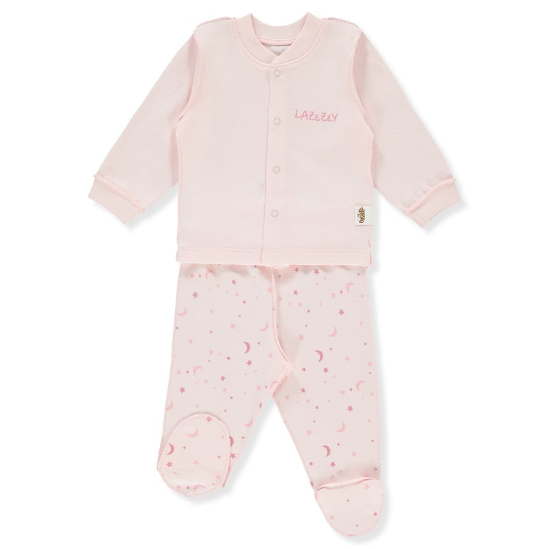 F1307 Пижама 2 Ч Lazzzy Sheep Розов 1-3M 62Cm - Гащеризони - Bebetto - BebeMama