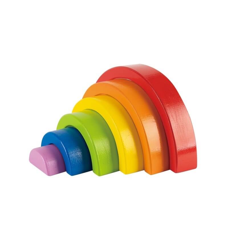 Sh2028 Дървена Образователна Играчка Дъга - Дървени Играчки - Raya toys - BebeMama