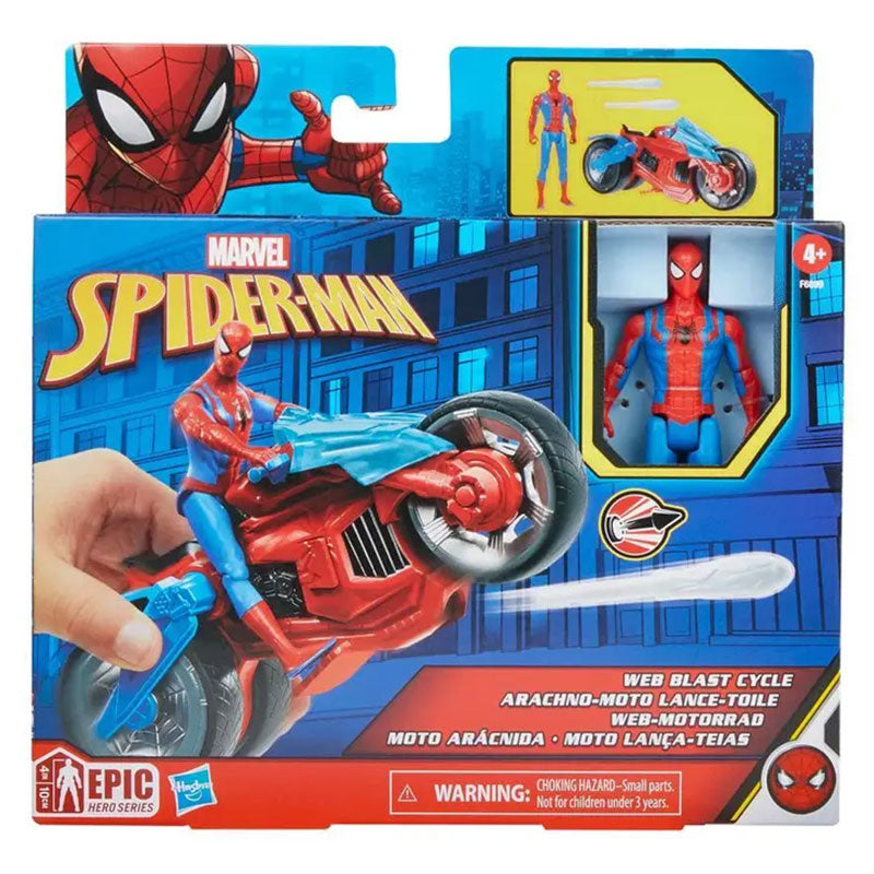 Мотор Web Blast Cycle С Фигура Spider-Man