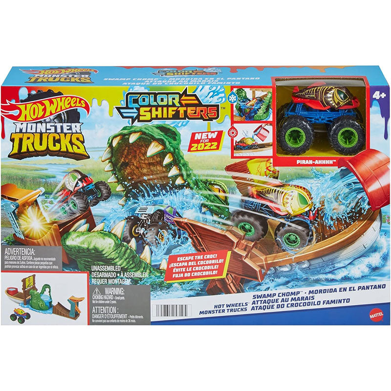 Set Monster Trucks Schimbătoare de Culoare Swamp Chomp