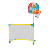 Poartă de fotbal cu coș de baschet
