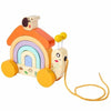 Sh2062 Дървен Охлюв За Дърпане - Дървени Играчки - Raya toys - BebeMama