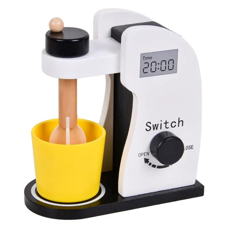 Bl-20509 Дървен Миксер Бял - Дървени Играчки - Raya toys - BebeMama