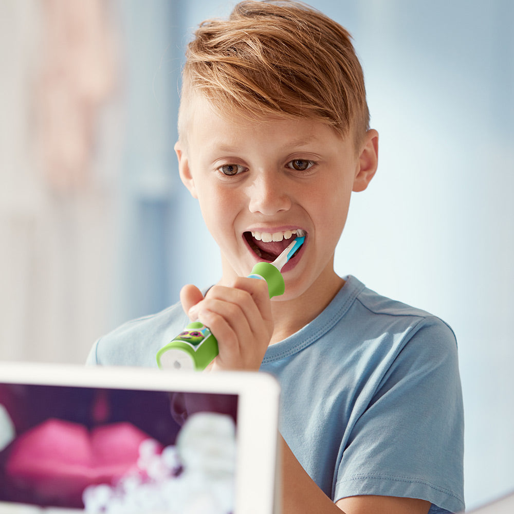 Детска Четка За Зъби Forkids С Bluetooth С 2 Глави Зелено Philips Sonicare