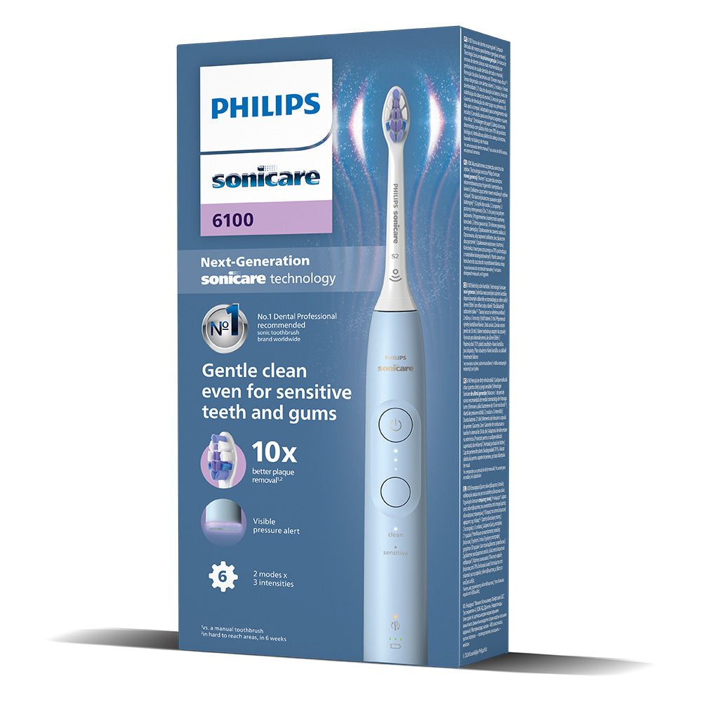 Електрическа Четка За Зъби 6100 Hx7406 01 Next Generation Син Philips Sonicare