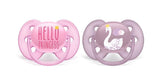 Philips Avent Залъгалки - Ultra Soft+Стерил. Кутия (6-18М) Момиче Лебед/Hello --- BebeMama