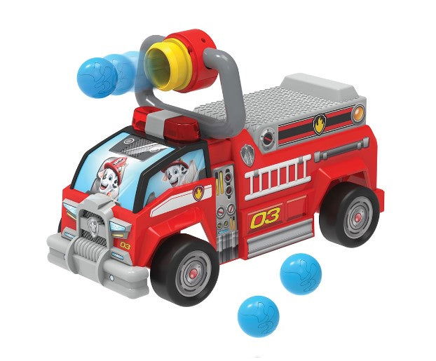 Jakks Pacific - Пес Патрул - Кола За Каране И Бутане - Маршал С Функция За Стрелба --- BebeMama