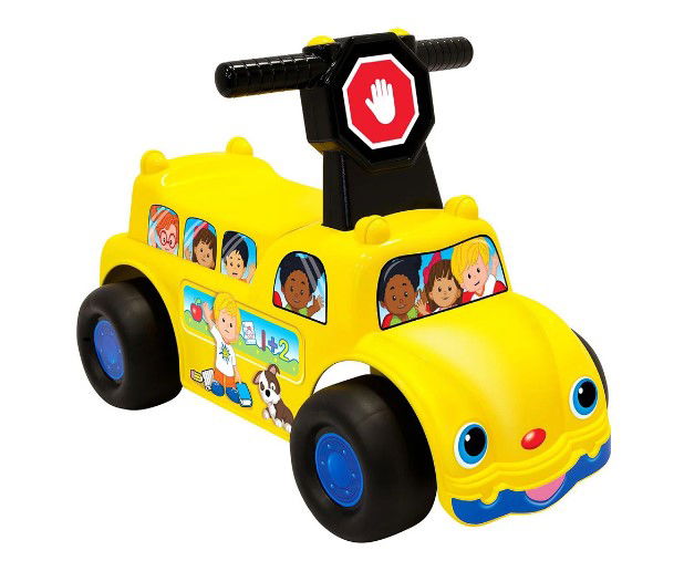 Jakks Pacific - Фишър Прайс - Кола За Каране И Бутане - Little People - Бус --- BebeMama