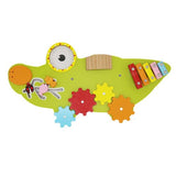 Дървена Сензорна Игра За Стена Крокодилче Smartbaby