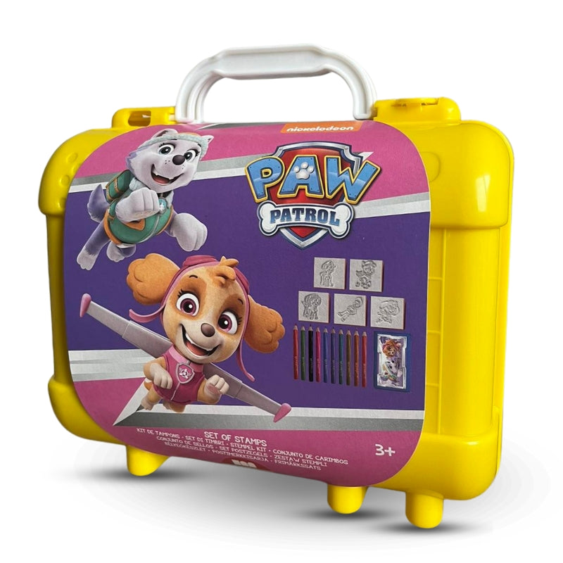 Carcasă creativă „Paw Patrol” Skye cu accesorii de colorat și 5 ștampile
