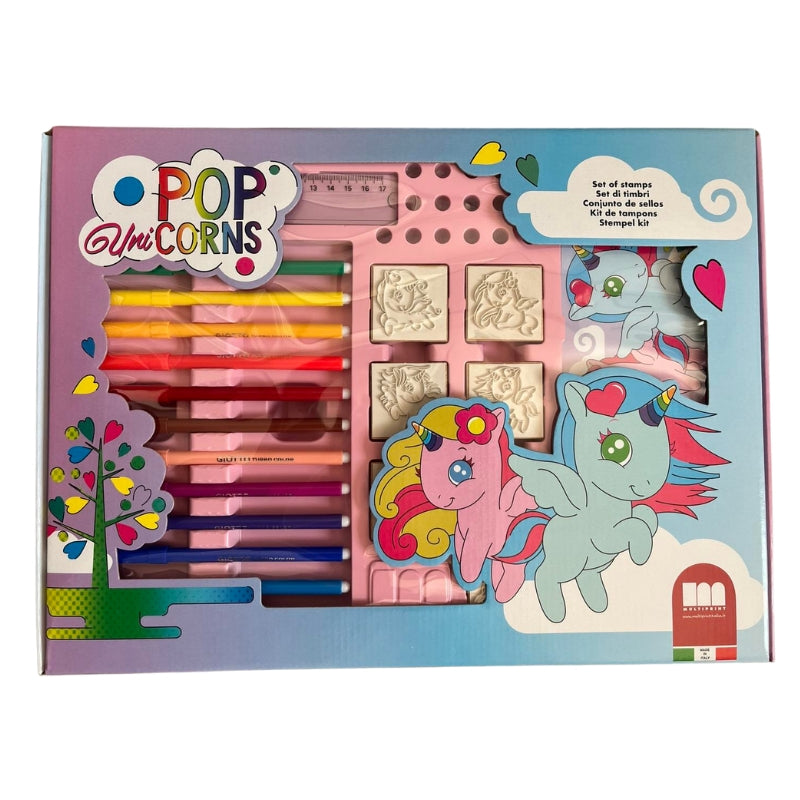 Set distractiv pentru copii „Unicorn magic” Carte de colorat - 7 imprimeuri
