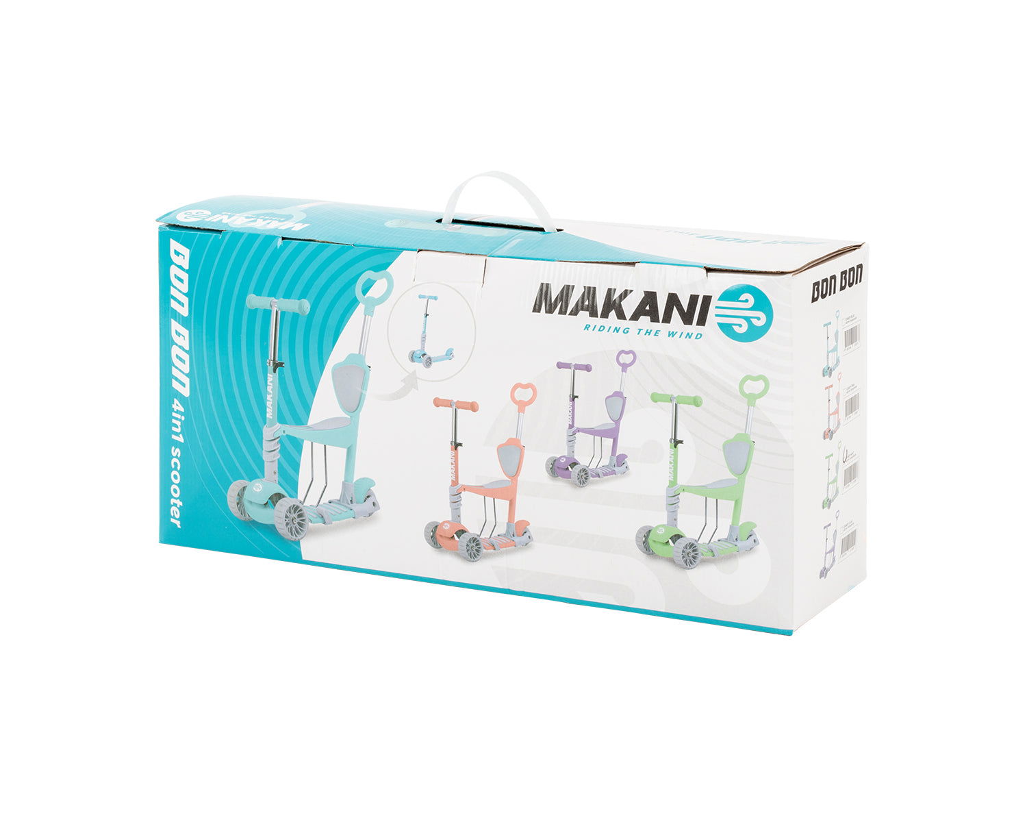 Makani Тротинетка Bonbon 4В1 Candy Син --- BebeMama