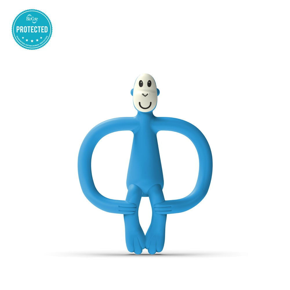 Matchstick Monkey Monkey Teether Чесалка С Апликатор - Син --- BebeMama