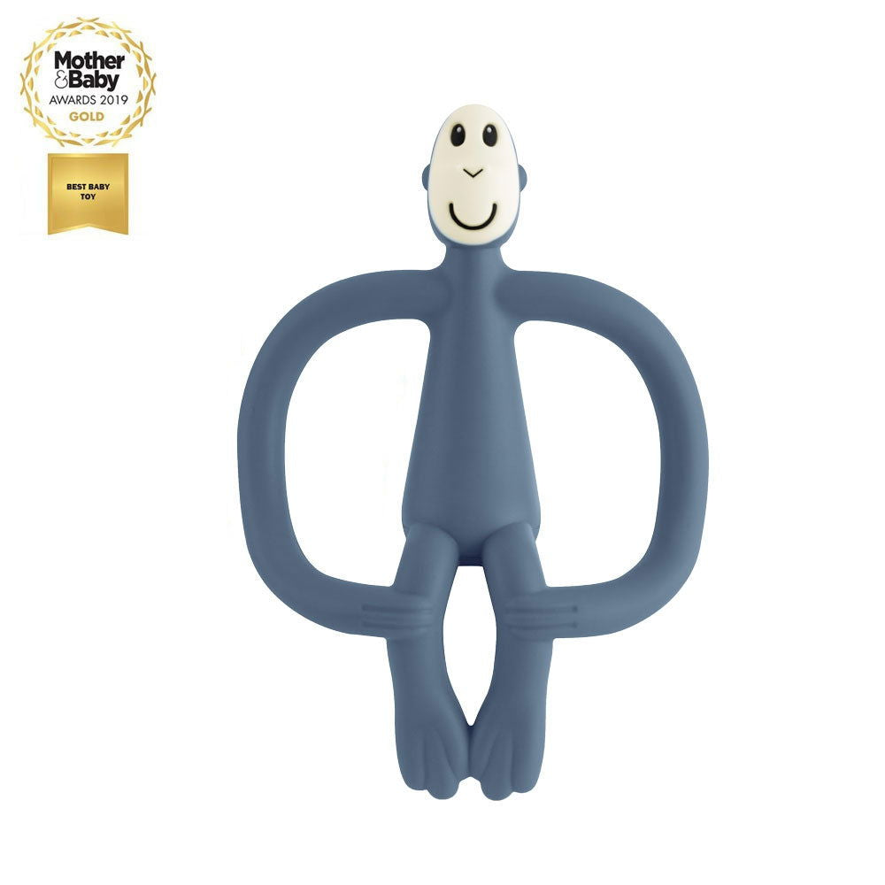 Matchstick Monkey Original Monkey Teething Toy Чесалка С Апликатор - Airforce Син --- BebeMama