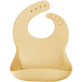 Minikoioi Basics-Bib Силиконов Лигавник С Джоб - Mellow Жълт --- BebeMama