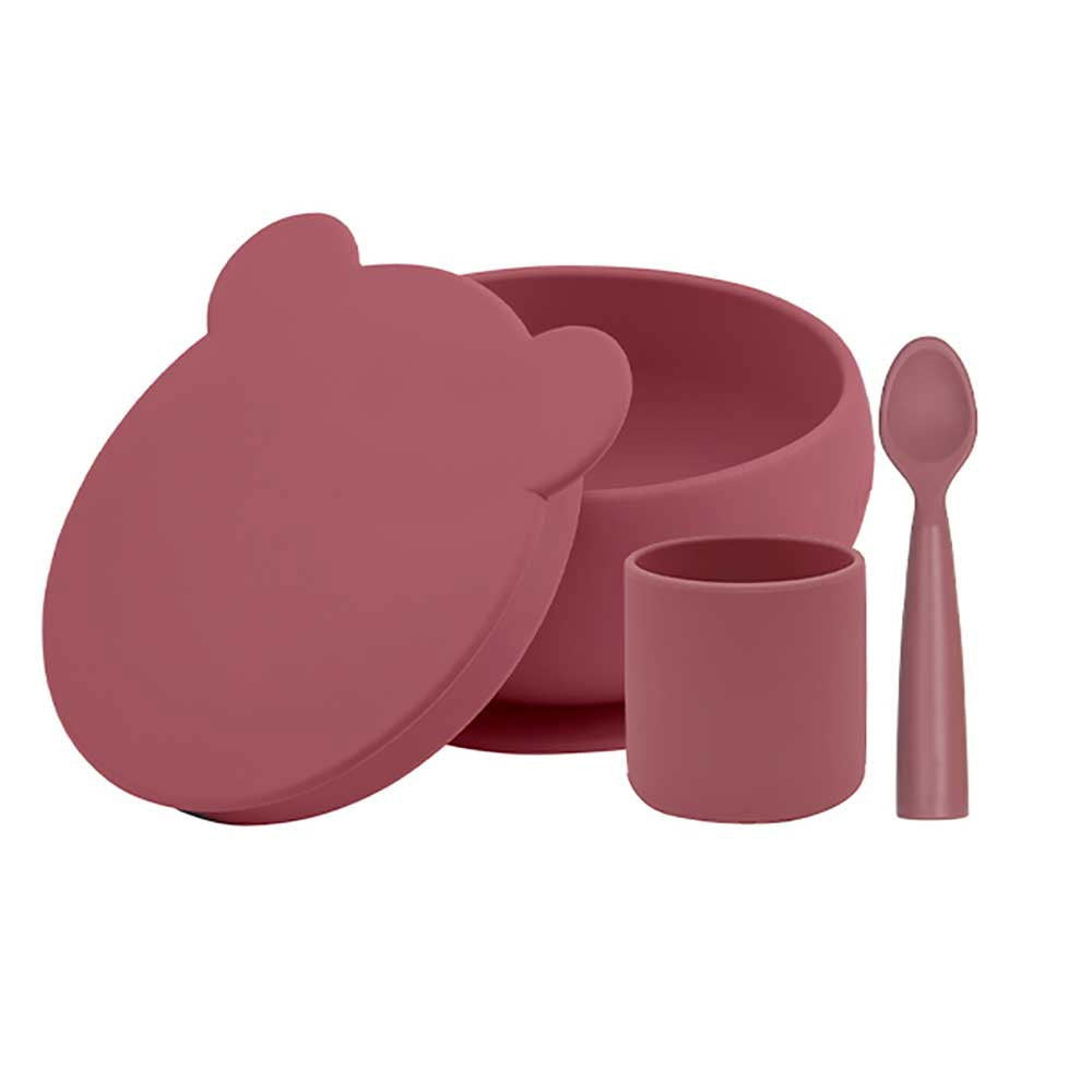 Minikoioi Blw Set I Бебешки Силиконов Комплект За Хранене - Velvet Rose --- BebeMama