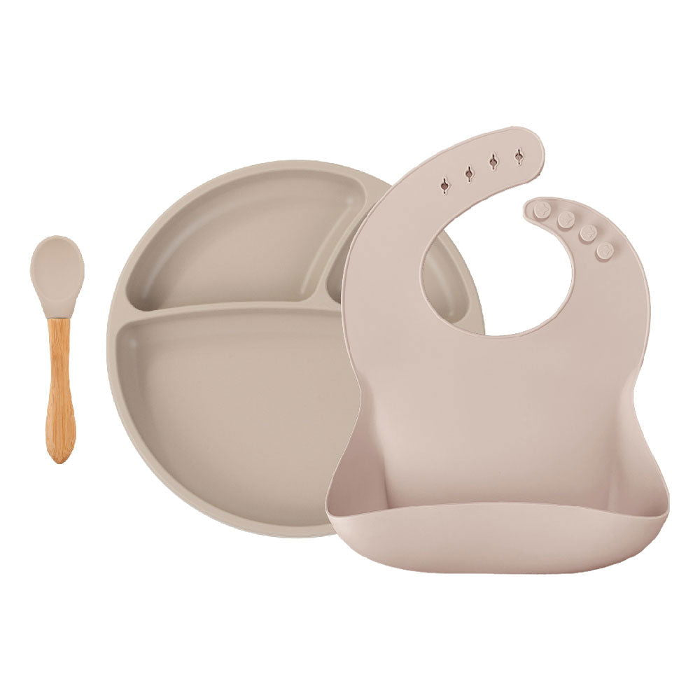 Minikoioi Blw Set Ii Бебешки Силиконов Комплект За Хранене - Bubble Beige --- BebeMama