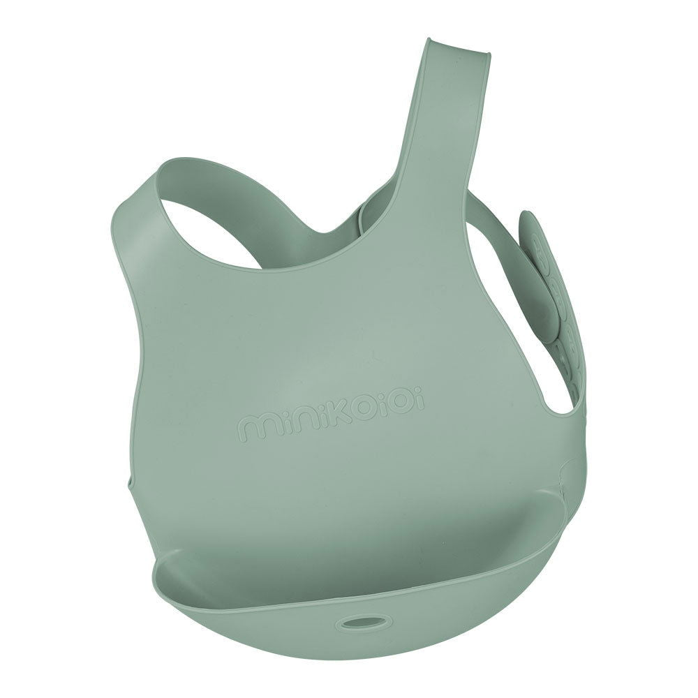 Minikoioi Flexi Bib Силиконов Лигавник С Джоб - River Зелен --- BebeMama