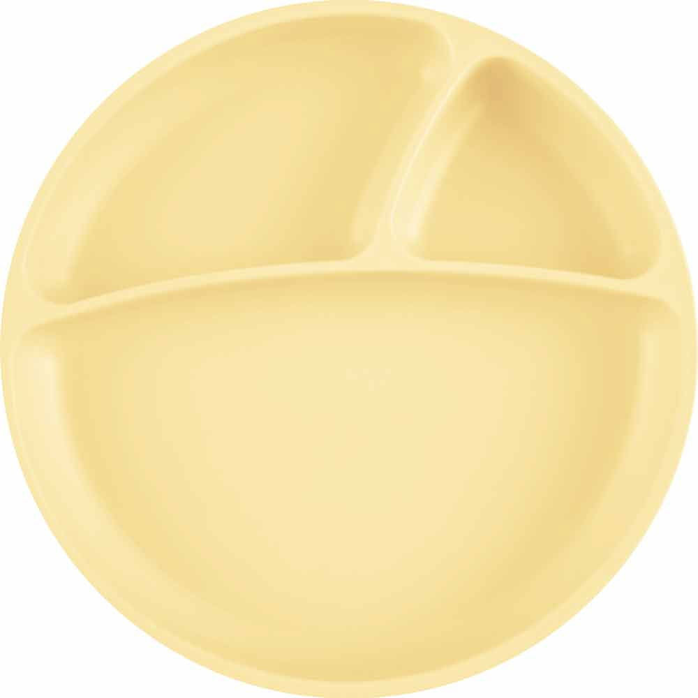 Minikoioi Portions Силиконова Чиния С Вакуум - Жълт --- BebeMama
