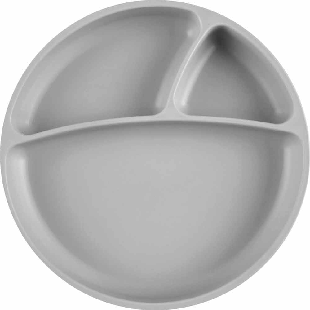 Minikoioi Portions Силиконова Чиния С Вакуум - Grey --- BebeMama