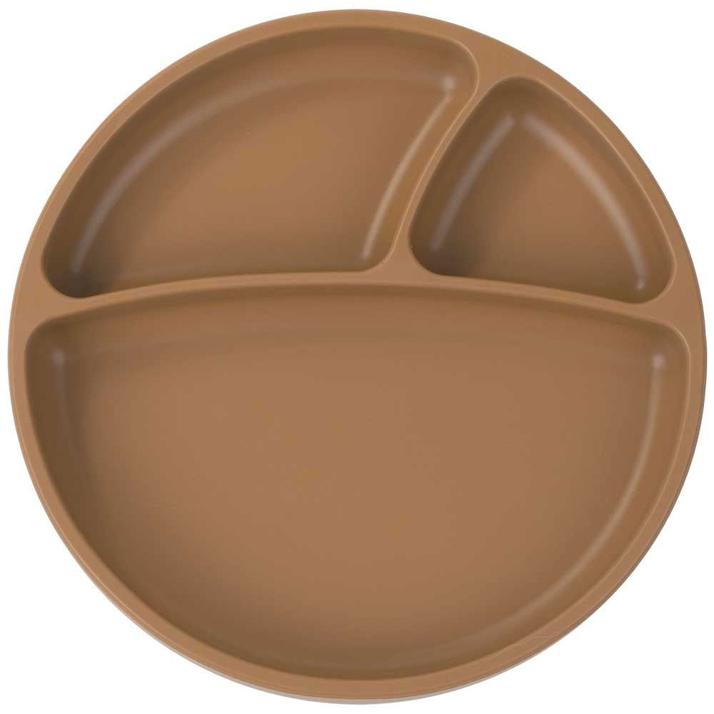 Minikoioi Portions Силиконова Чиния С Вакуум - Woody Brown --- BebeMama