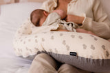 Multirelax Възглавница За Майчинство И Кърмене 3В1 Сиви Сърца Candide --- BebeMama
