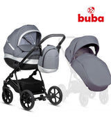 Carucior pentru copii Buba Zaza 2 2В1, 021 Gri Inchis