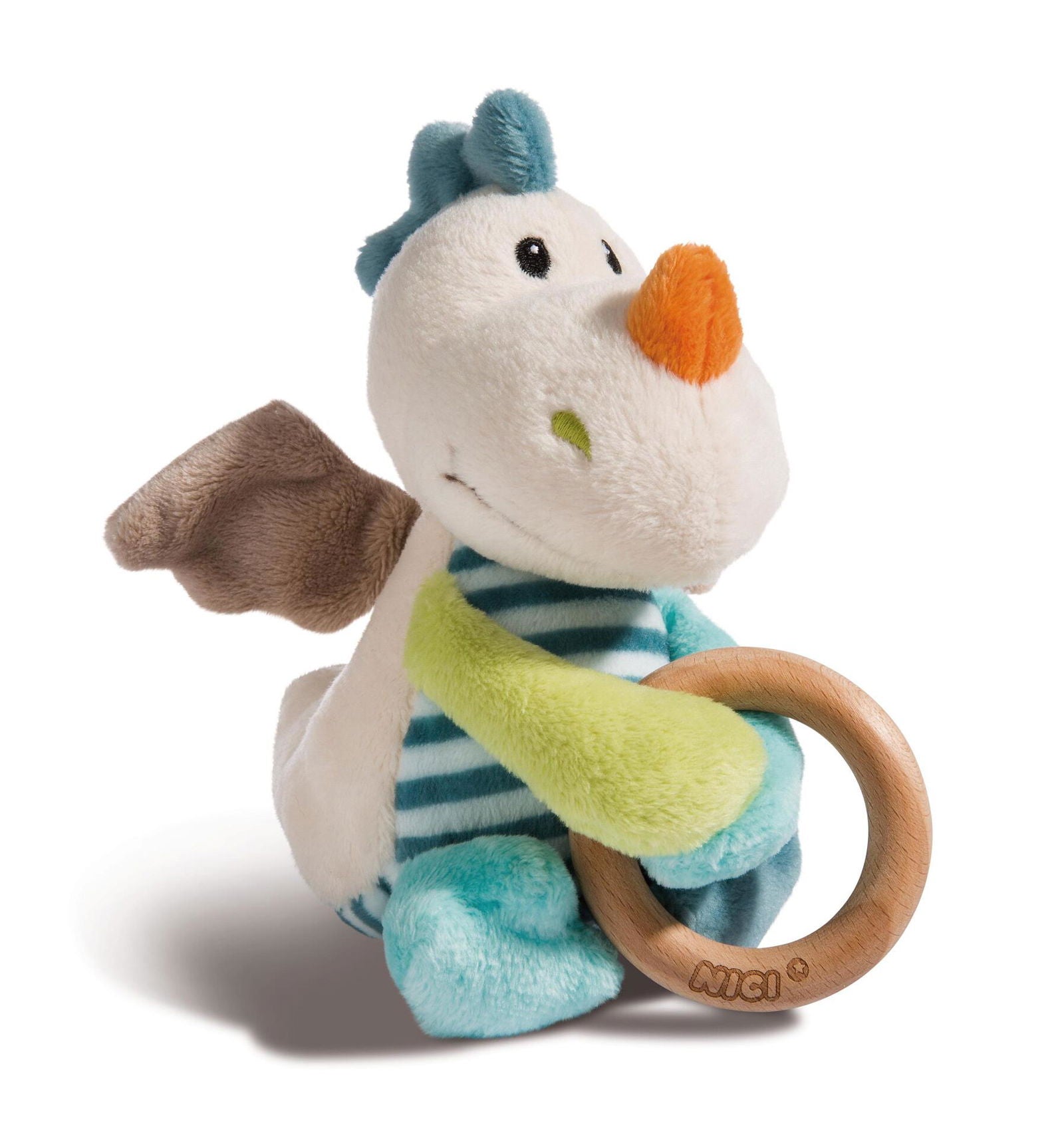 Nici Играчка Драконът Драгилу С Дървен Ринг 15См. 3+ Мес. --- BebeMama