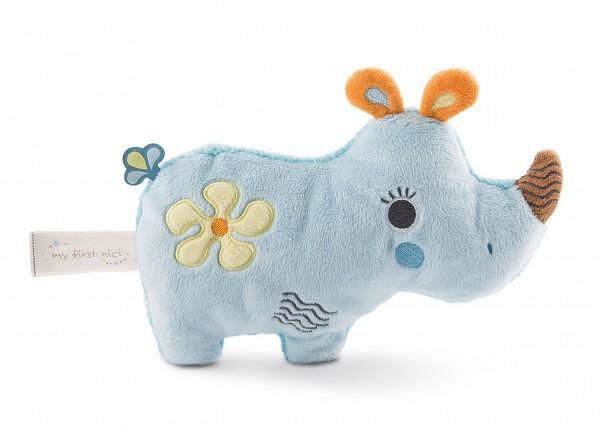 Nici Мека Играчка 2D Носорогът Мануфи 20См. 0+ Месеца --- BebeMama