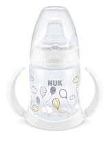 Nuk First Choice Рр Шише Temperature Control 150Мл Силиконов Накрайник За Сок Микс - Бял --- BebeMama
