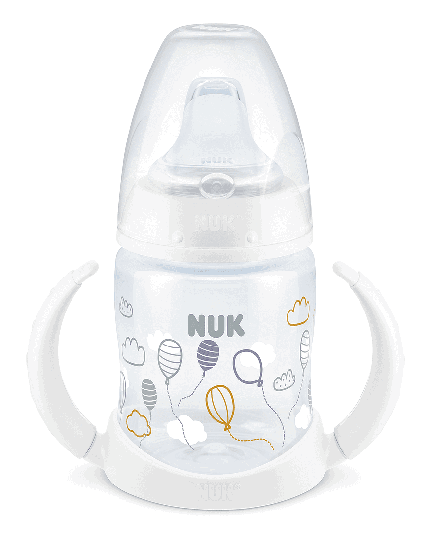 Nuk First Choice Рр Шише Temperature Control 150Мл Силиконов Накрайник За Сок Микс - Бял --- BebeMama